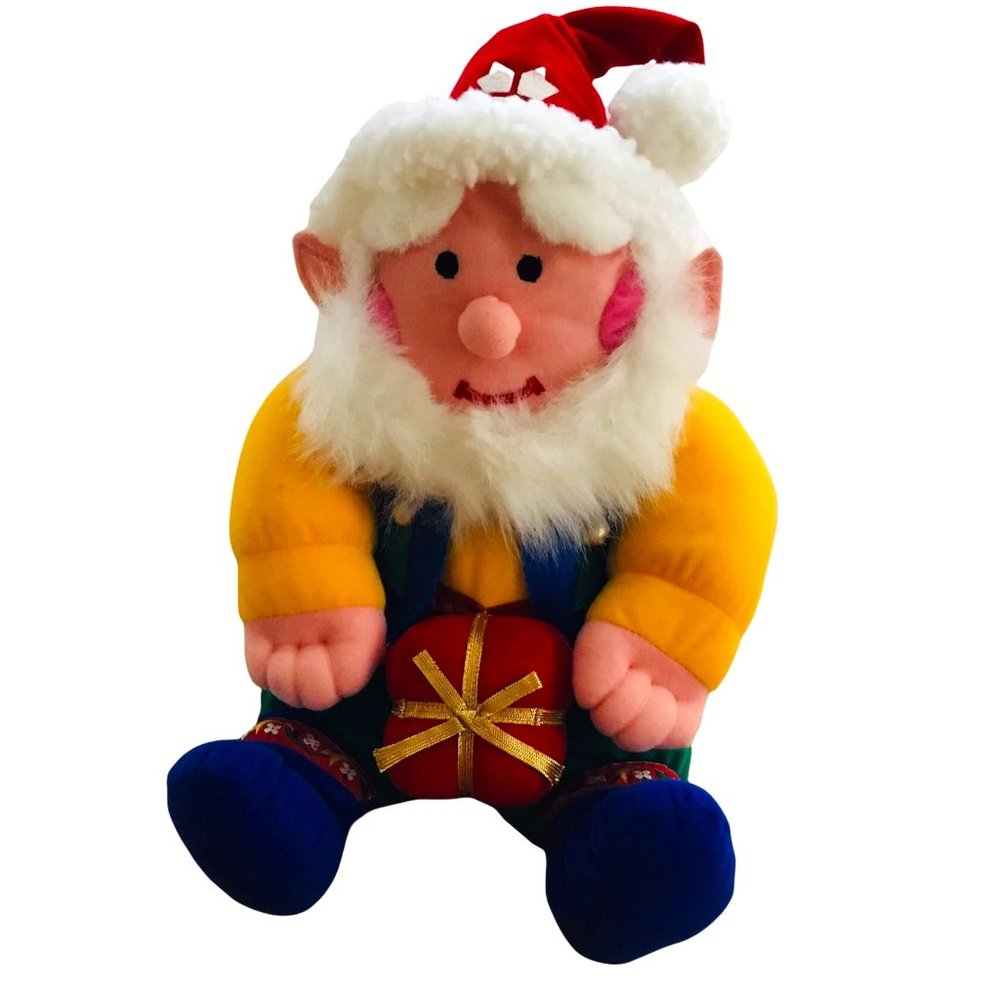 Plush International Silver Elf 14" Tall Santas Helper Christmas Winter Toy Decor